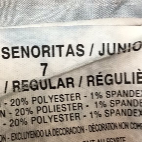 L.e.i Chelsea Low Rise Blue Jeans Size Jr. 7 - Picture 7 of 7